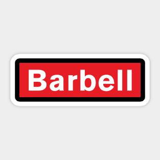 Barbell Sticker